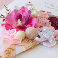 A5 Boxed Handmade Valentine Card 'Sweet Valentine'