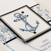Luxury Boxed Father's Day Card 'Anchor'