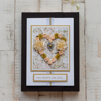 Luxury Boxed Engagement Card 'Two Hearts... One soul...'