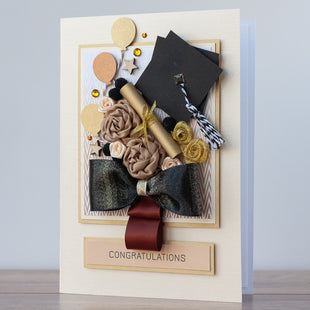 Luxury Boxed Graduation Card 'Graduation Bouquet'