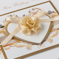 Luxury Boxed Wedding Card 'Wedding Rococo'
