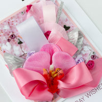 Luxury Boxed Birthday Card 'Pink and Posh'
