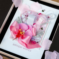 Luxury Boxed Birthday Card 'Pink and Posh'