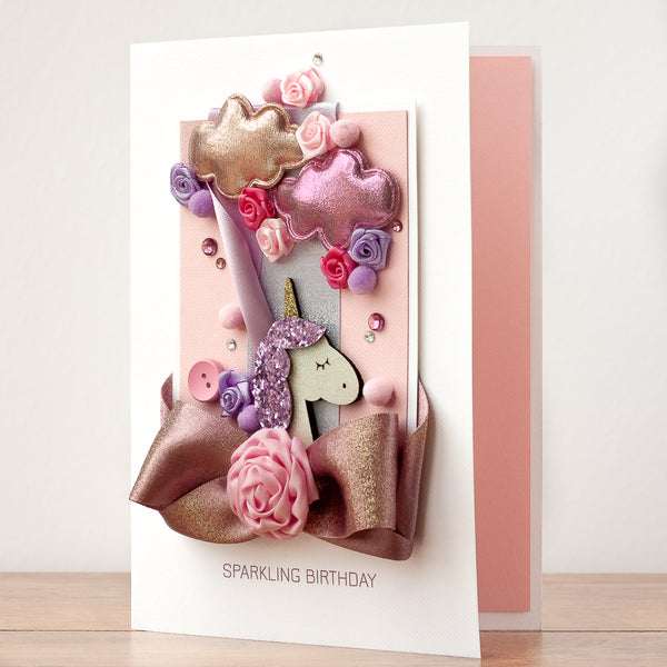 Personalised Handmade Birthday Card 'Magical Unicorn'