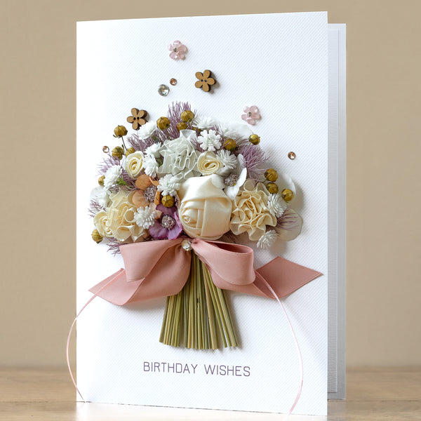 A5 Boxed Handmade Birthday Card ‘Mellow Bouquet’