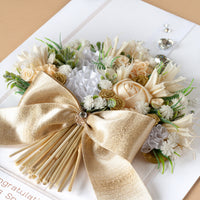 A4 Luxury Boxed Handmade Wedding Card ‘Wedding Bouquet’