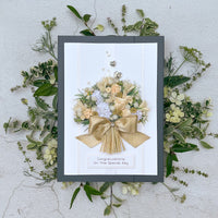 A4 Luxury Boxed Handmade Wedding Card ‘Wedding Bouquet’