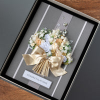 A4 Luxury Boxed Handmade Anniversary Card ‘Anniversary Bouquet’