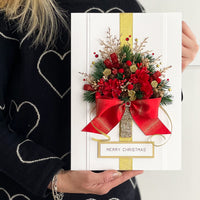 A4 Luxury Handmade Christmas Card 'Christmas Bliss'