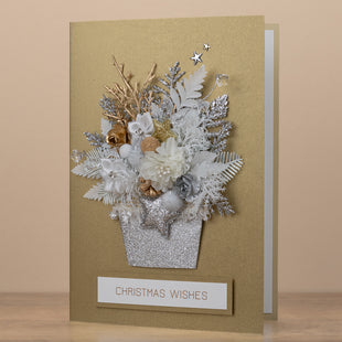 'Winter Garden' - A5 Handmade Christmas Card