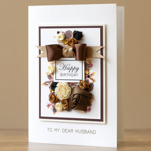 Luxury Boxed Birthday Card 'Bottle'