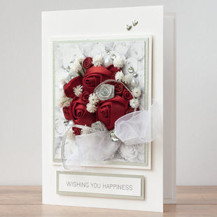 Luxury Boxed Wedding Card 'Classic Bridal Bouquet'