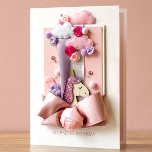 Personalised Handmade Birthday Card 'Magical Unicorn'