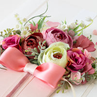 A4 Luxury Boxed Handmade Card 'Rosy Elegance'