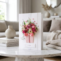 A4 Luxury Boxed Handmade Card 'Rosy Elegance'