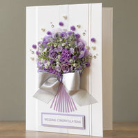 A4 Boxed Handmade Wedding Card ‘Symphony’