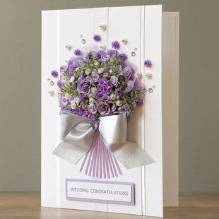 A4 Boxed Handmade Wedding Card ‘Symphony’