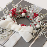 A4 Luxury Handmade Christmas Card 'Frosty Wreath'
