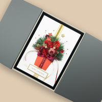 'Christmas Blooms' - A4 Handmade Christmas Card