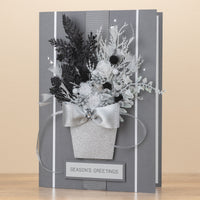 Silver Night - A4 Handmade Christmas Card