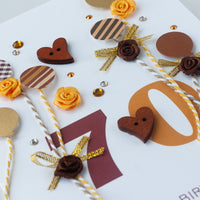 Luxury Boxed Birthday Card 'Happy 70th Birthday'