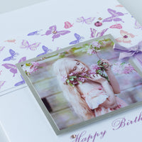 Handmade Birthday Photo Card 'Birthday Butterflies'