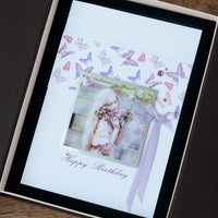 Handmade Birthday Photo Card 'Birthday Butterflies'