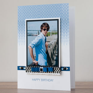 Handmade Birthday Photo Card 'Birthday Greetings'