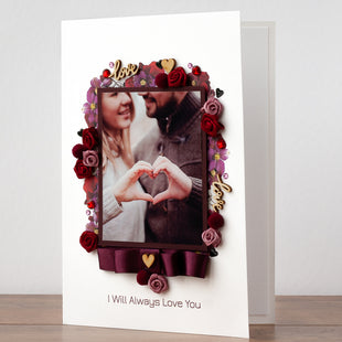 A5 Boxed Handmade Photo Card 'Loving You'