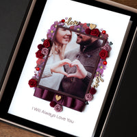 A5 Boxed Handmade Photo Card 'Loving You'