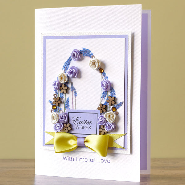 Luxury Boxed Easter Card 'Spring Flower Egg'