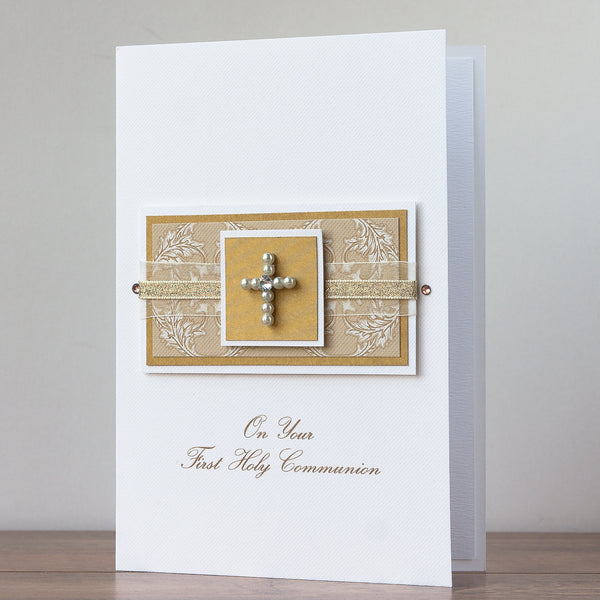 Luxury Boxed Holy Communion Card 'On Your First Holy Communion'