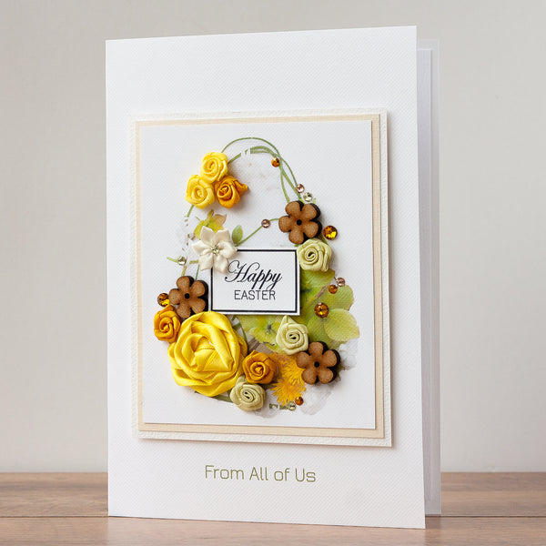 Luxury Boxed Easter Card 'Floral Easter Egg'