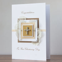 Luxury Boxed Christening Card 'Congratulations On Your Christening'