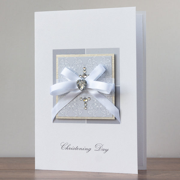 Luxury Boxed Christening Card 'Christening Congratulations'