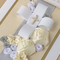 Luxury Boxed Christening Card 'Pearl Cross'