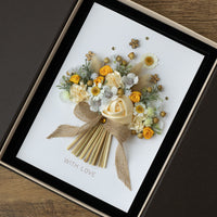 Personalised Luxury Handmade Card 'Spring Breeze Bouquet' inside the gift box