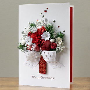 A5 Luxury Handmade Christmas Card 'Holiday Cheer'