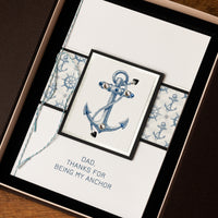 Luxury Boxed Father's Day Card 'Anchor'