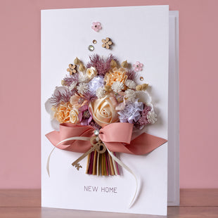 A5 Luxury Boxed Personalised Handmade Card ‘New Home’