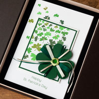 Luxury St. Patrick's Day Card 'Lucky Shamrock'