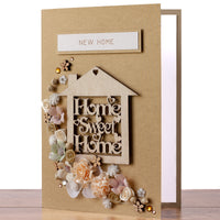 A5 Boxed Personalised New Home Card 'Home Sweet Home'