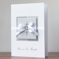 Luxury Boxed Sympathy Card 'You're in our Thoughts'