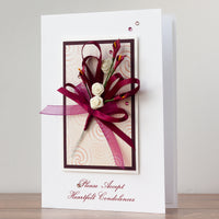 Luxury Boxed Sympathy Card 'Heartfelt Condolences'