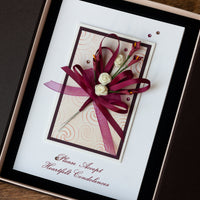 Luxury Boxed Sympathy Card 'Heartfelt Condolences'