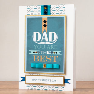 Luxury Boxed Father's Day Card 'The Best Dad'