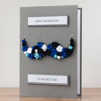 Luxury Boxed Father's Day Card 'Moustache'