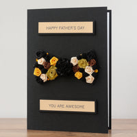 Luxury Boxed Father's Day Card  'Bow Tie'