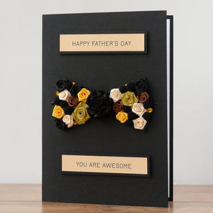 Luxury Boxed Father's Day Card  'Bow Tie'