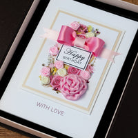 Luxury Boxed Birthday Card 'Mademoiselle'